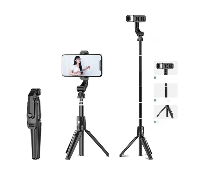 TikTok RMN K-21 Wireless Selfie Stick - Black - Zoom Image