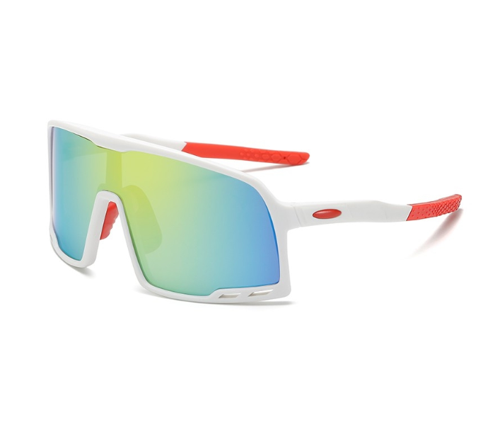 Cycling D9 Sports Sunglasses Windproof Dust Protection - White and Red - Zoom Image 1