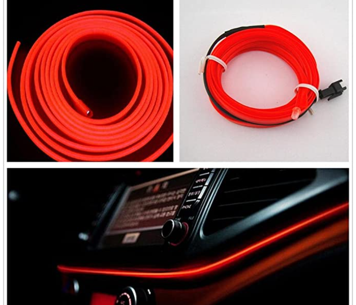 Wire Strip Neon Cold LED Light - Red - Zoom Image 2