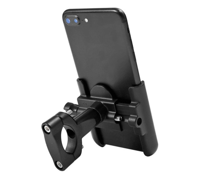 Aluminum Alloy Mobile Holder for Bicycle and E-Scooters with 360 Degree Rotation - Black - Zoom Image 2