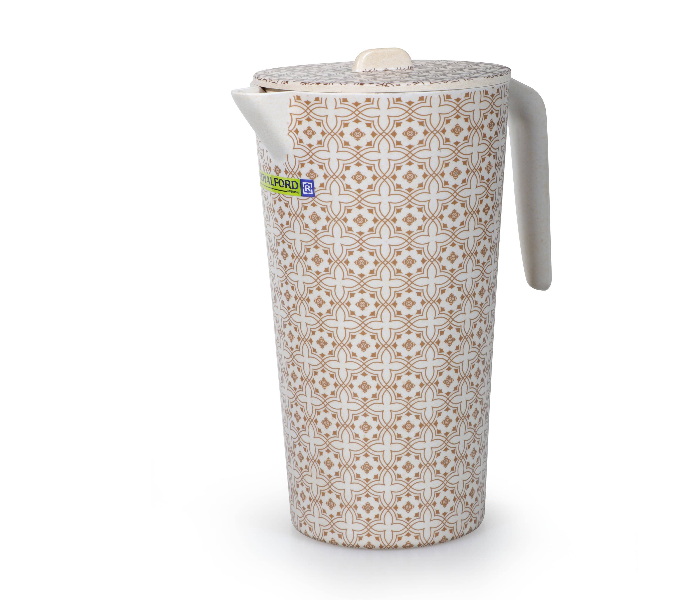 Royalford RF9629 1.7 Litre Bamboo Fiber Water Jug - White and Brown - Zoom Image