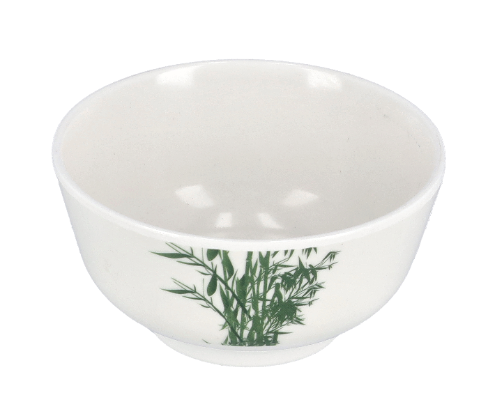 Royalford RF9891 3.75 inch Melamin Ware Bamboos Soup Bowl - White - Zoom Image 2