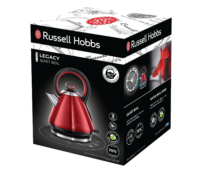 Russell Hobbs RH21885 Legacy Quiet Boil Kettle - Red - Zoom Image 7