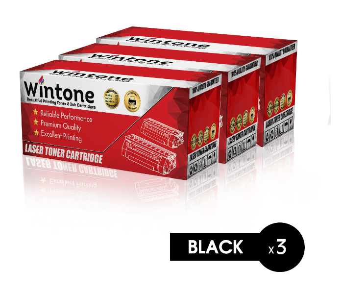 Wintone Set of 3 Pack CF287A 87A Laser Toner Cartridge is Compatible for HP LaserJet Enterprise Pro M MFP 527 506 520 527 501 C DN DH N X Series - Black - Zoom Image