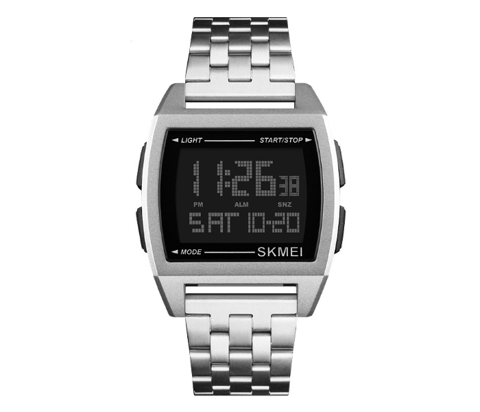 Skmei 1368 New Products Watches Digital Watch Display – Silver - Zoom Image