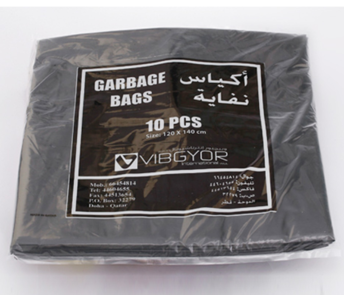 Vibgyor GB60858 10 Pieces Garbage Bag - Black - Zoom Image