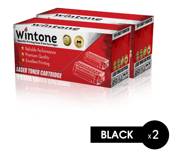 Wintone Pack of 2 MLT D108 Laser Toner Cartridge is Compatible for Samsung ML 1640 1641 1645 2240 2241 - Black - Zoom Image