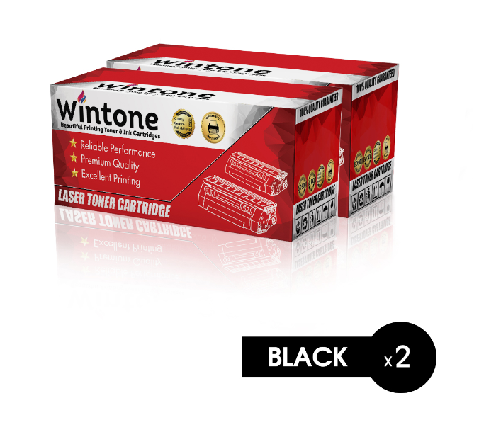 WINTONE Set of 2 Pack MLT D104 Laser Toner Cartridge is Compatible for Samsung ML Series W - Black - Zoom Image