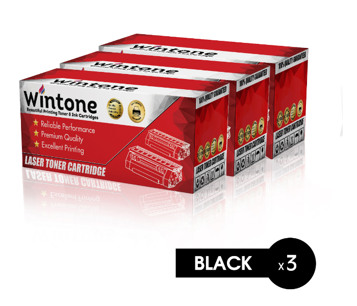 Wintone Set of 3 Pack CC364A 64A Laser Toner Cartridge is Compatible for HP LaserJet P Series A X TN XM - Black - Zoom Image