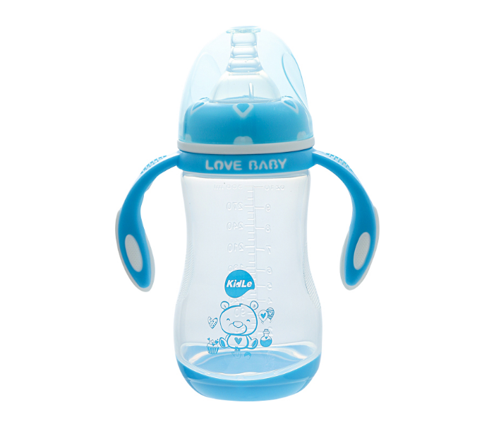 Kidle CJM0005 300ml Wide Mouth PP Feeding Bottle - Blue - Zoom Image 1