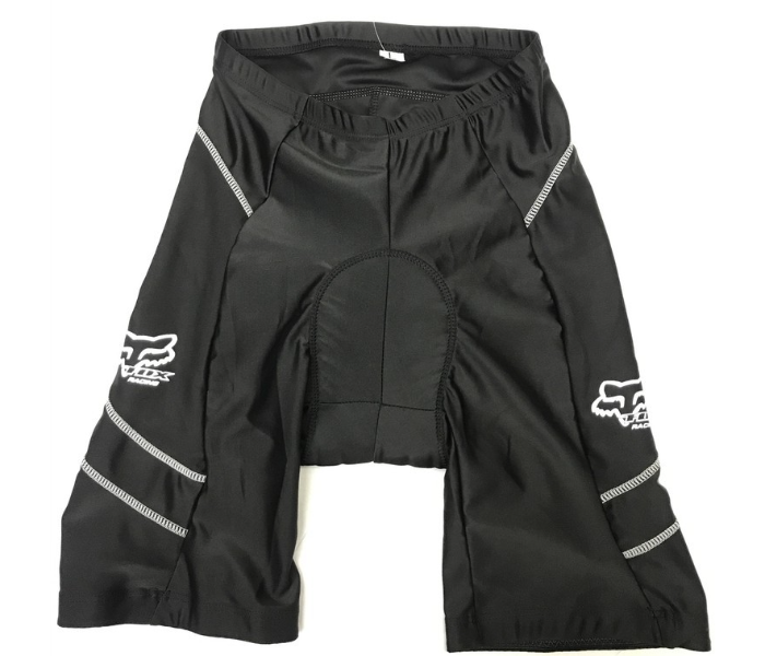 Cycling Shorts With Soft Padding And Elastic Band Medium - Fox Black and Gray Combination Print - Zoom Image 1