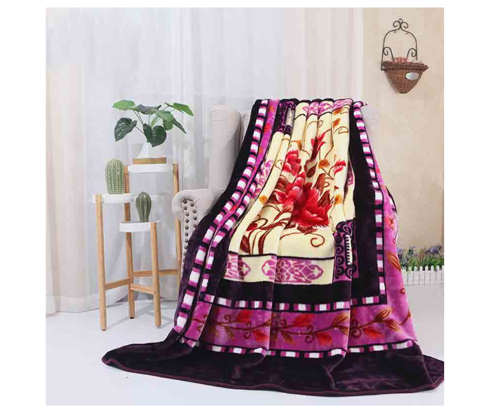 Super Soft Blanket for Winter Season for Double Bed - Purple - Zoom Image