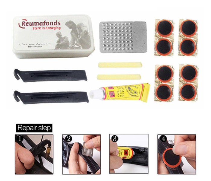 Portable Bicycle Flat Tire Repair Tool Patch Kit - Zoom Image 2