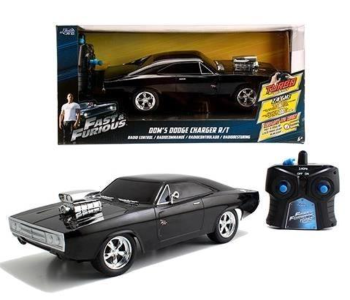 Simba Dickie 253203019 Fast and Furious RC 1970 Dodge Charger Radio Controlled Car - Black - Zoom Image 4