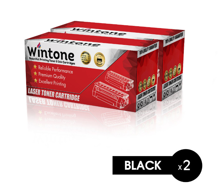 Wintone Set of 2 Pack CF281A 81A Laser Toner Cartridge is Compatible for HP LaserJet Enterprise M 603 604 605 606 630 DN N Series - Black - Zoom Image