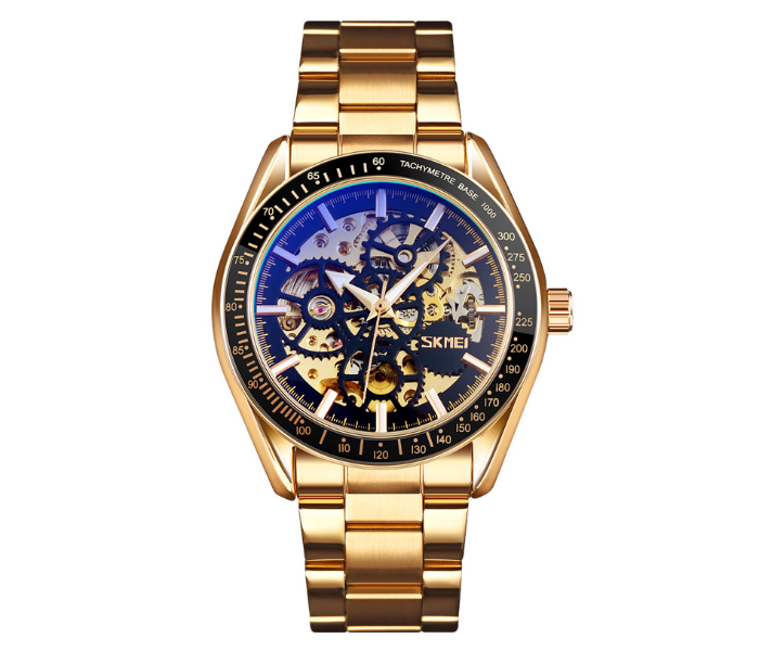 Skmei 9194 Golden Automatic Watch – Gold - Zoom Image