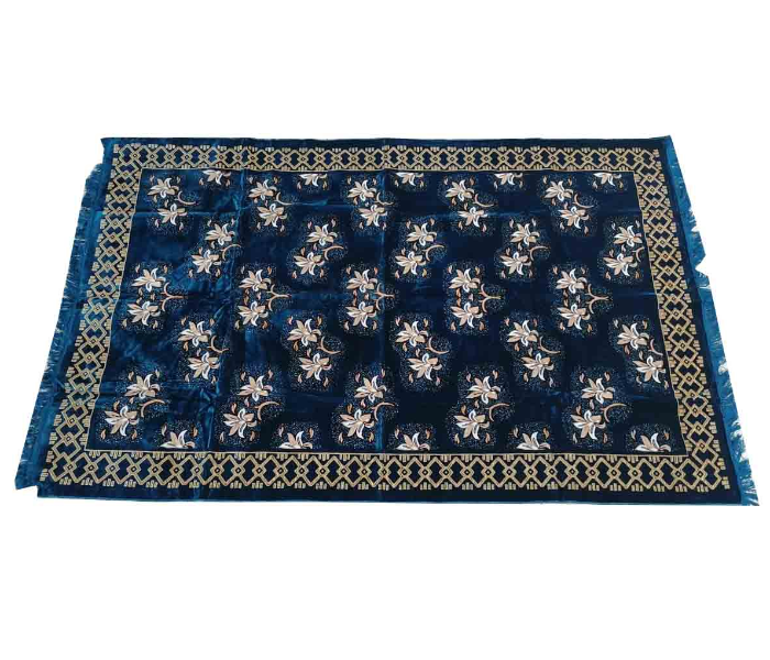 Modern Flowers and Leaf Pattern Style 1 Carpet - Blue - Zoom Image