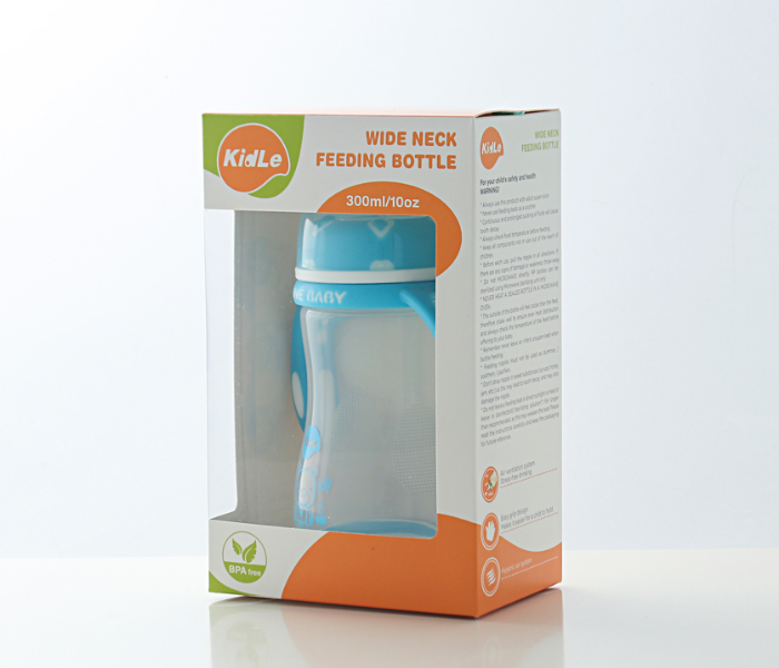 Kidle CJM0005 300ml Wide Mouth PP Feeding Bottle - Blue - Zoom Image 4