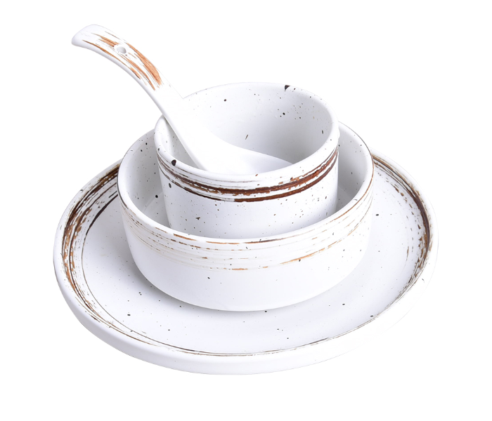 Generic TBL60005 4 Sets of Ceramic Tableware - White - Zoom Image