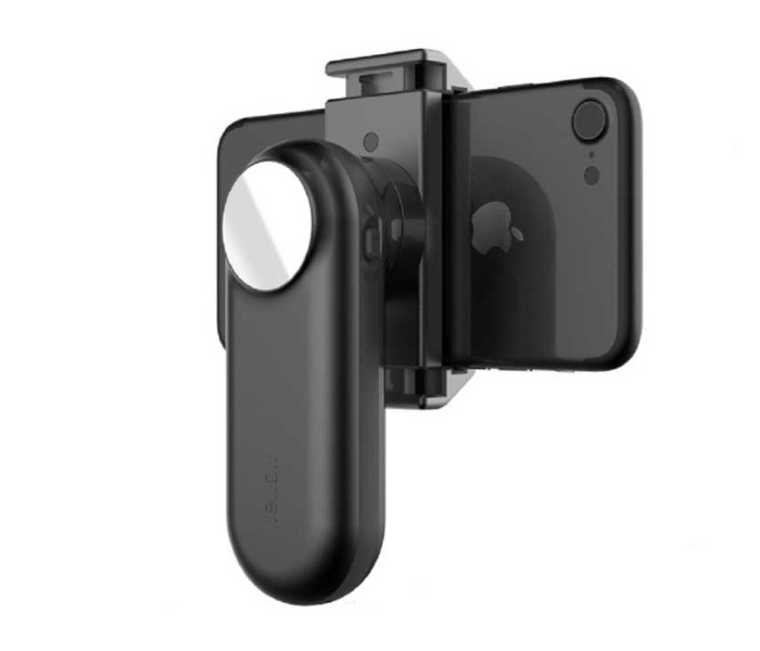 Wewow Fancy Smartphone Gimbal Digital Stabilizer with Power Bank Light and Mirror - Black - Zoom Image