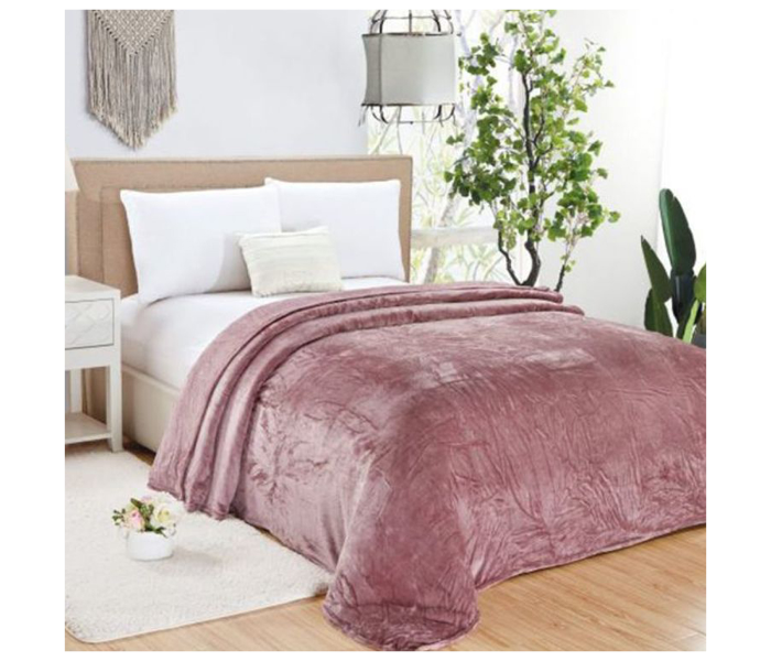 Generic Soft Single Size Bed Blanket Flannel - Purple - Zoom Image