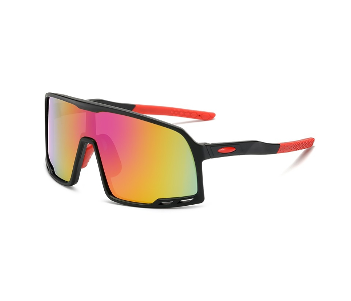 Cycling D6 Sports Sunglasses Windproof Dust Protection - Black and Red - Zoom Image 1