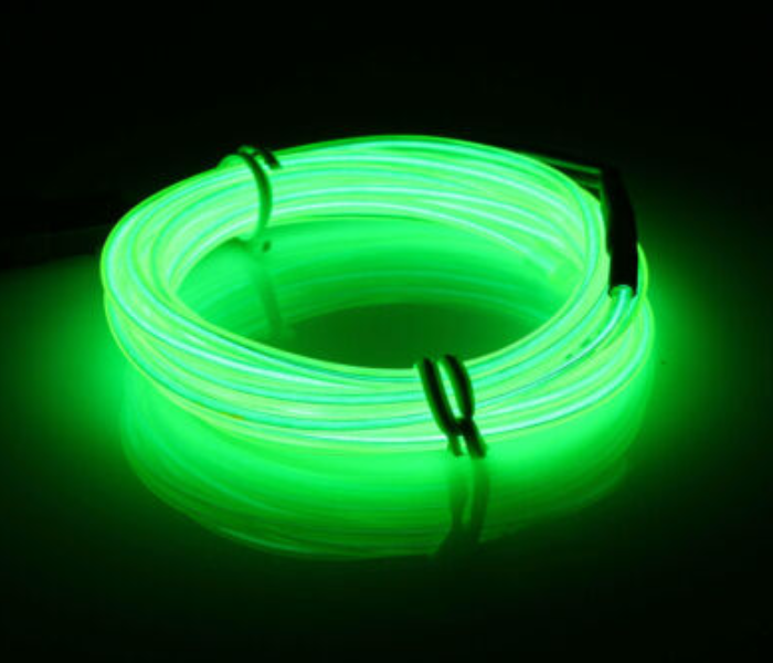 Wire Strip Neon Cold LED Light - Green - Zoom Image 1