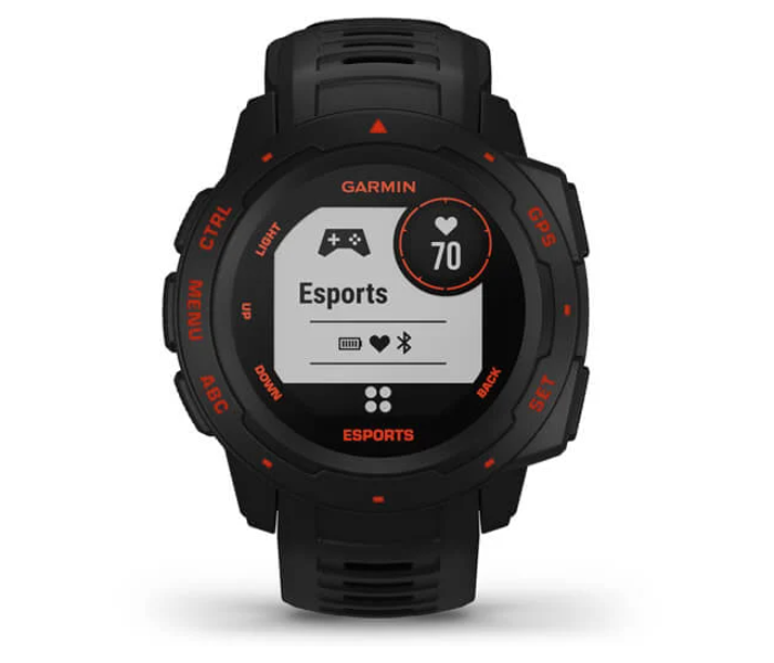 Garmin 010-02064-72 Instinct Smartwatch Esports Edition - Black Lava - Zoom Image 1