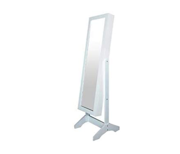 Class Floor Jewelry Cabinet with Full Length Mirror - White - Zoom Image