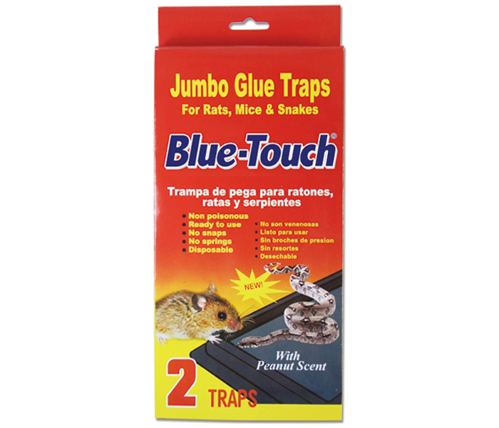 Large Mouse Glue Traps,Professional Mouse Glue Boards for Rats,Mice,Snakes and Pests. Jumbo Size 5.4" X 10.7" X 1" - Zoom Image 1