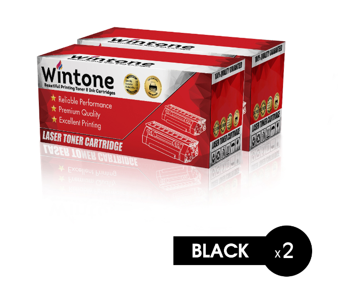 Wintone Pack of 2 X3020 X3025 Laser Toner Cartridge is Compatible for Xerox 3020 3025 - Black - Zoom Image