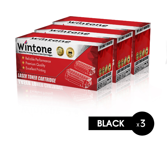 Wintone Set of 3 Pack Drum CF219A is Compatible for HP LaserJet Pro M - Black - Zoom Image