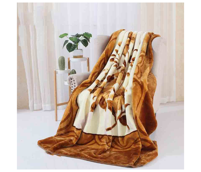 Super Soft Blanket for Winter Season for Double Bed - Light Brown - Zoom Image