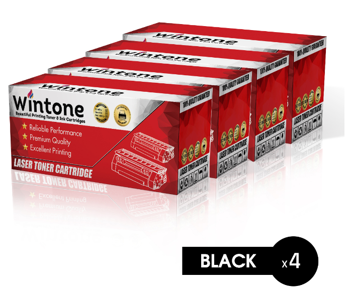 Wintone Set of 4 Pack ML1710U Laser Toner Cartridge is Compatible for Samsung ML P PD Series G - Black - Zoom Image