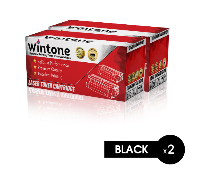 Wintone Set of 2 Pack CF230A 30A  Laser Toner Cartridge is Compatible for HP LaserJet Pro - Black - Zoom Image