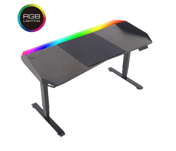 Epic Gamers Elite Hydraulic Gaming Desk - Black - Zoom Image 1