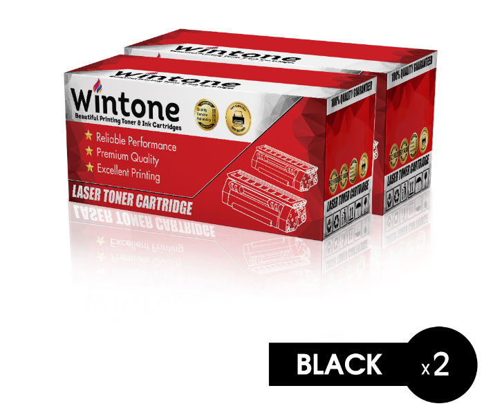 Wintone Set of 2 Pack Laser Toner CartridgeTN3380 TN750 for Brother MFC - Black - Zoom Image