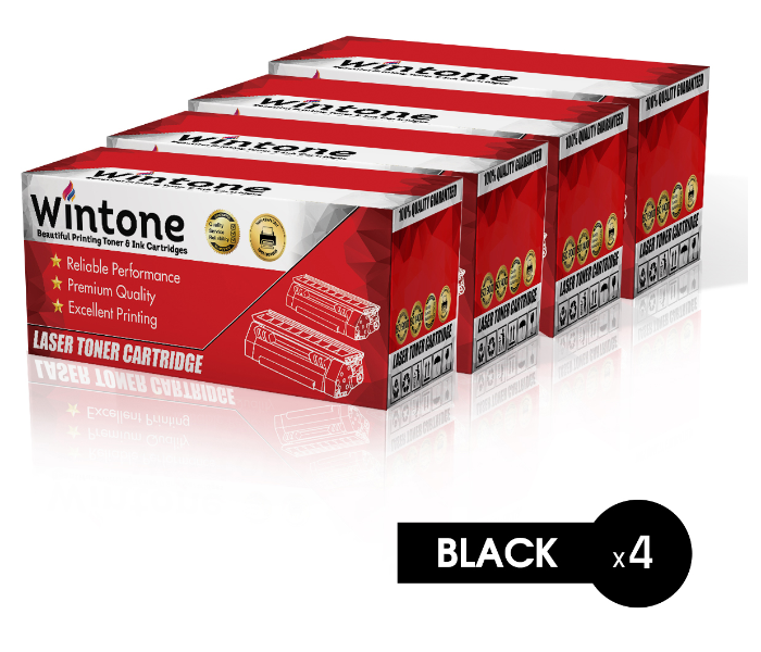 Wintone Pack of 4 MLT D209L Laser Toner Cartridge is Compatible for Samsung ML 2855 SCX 2855 4824 4825 4828 ND FN Series - Black - Zoom Image