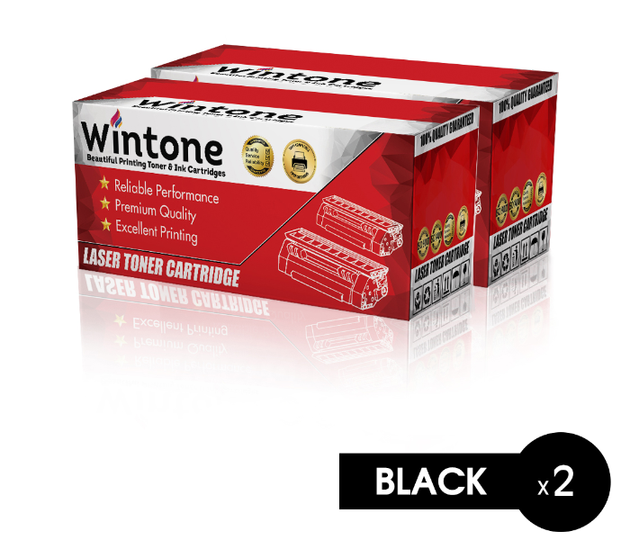 Wintone Set of 2 Pack Laser Toner Cartridge TN2000 TN2005 for Brother and Lenovo - Black - Zoom Image