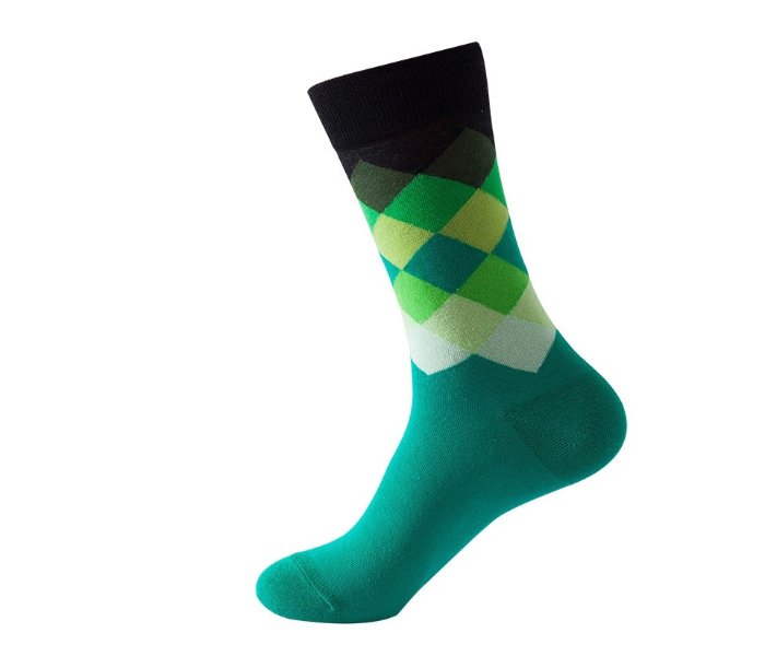 Cycling Socks Iconic Design Design 3 - Green - Zoom Image