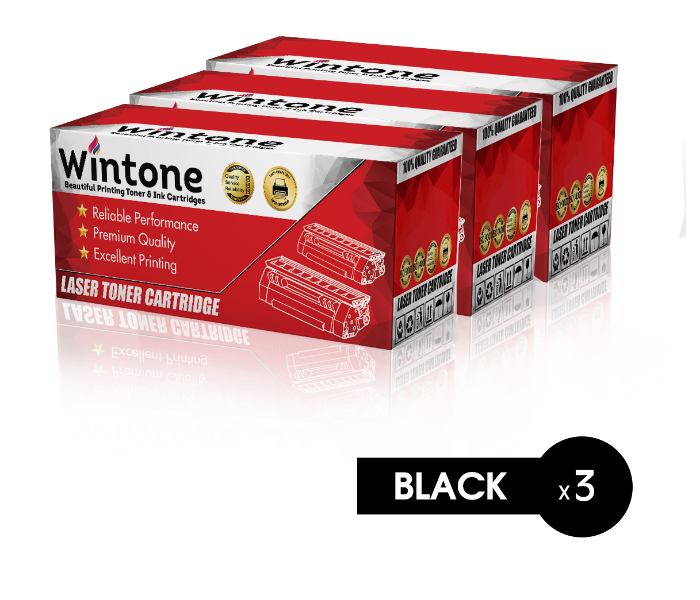 Wintone Pack of 3 X3117 3122 3124 3125 Laser Toner Cartridge is Compatible for Xerox Phaser - Black - Zoom Image