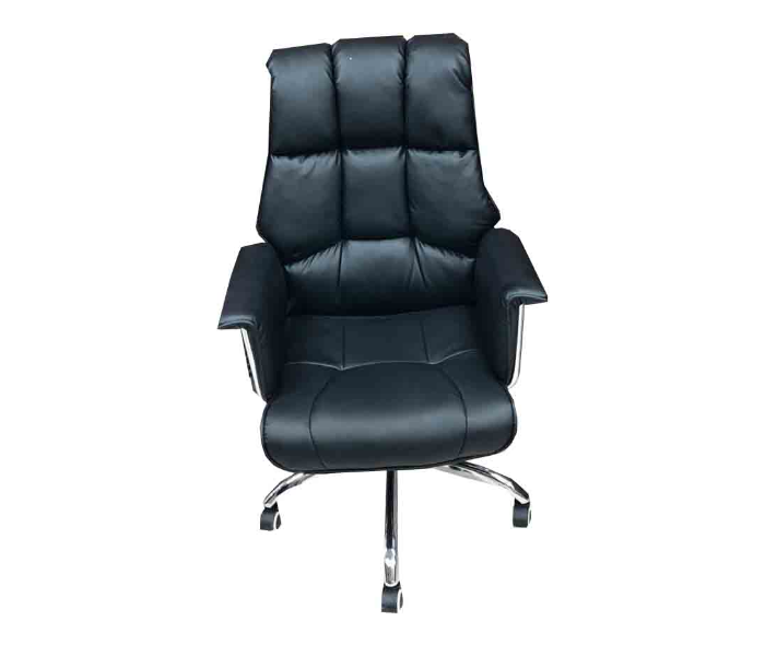 Executive Look Style 2 Office Chair with Wheel Frame - Black - Zoom Image