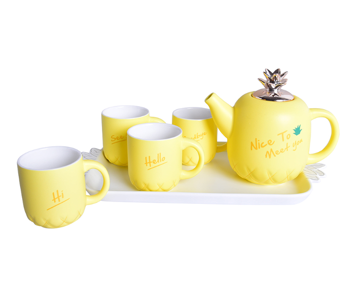 Sharpdo MINGYI50003 Summer Pineapple Teapot Set - Yellow - Zoom Image