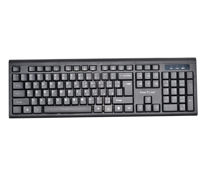 SmartLink SL724KBW Wireless Keyboard and Mouse Combo - Black - Zoom Image 2