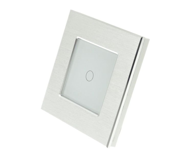 Homeflow Wi-Fi Aluminium Switch 1 Gang - White - Zoom Image 2