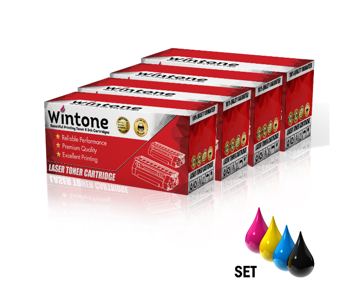 Wintone Compatible Toner Cartridge Replacement Q2670A Q2671 A2Q672A Q2673A 308A for HP Color LaserJet - Black,Cyan,Yellow and Magenta - Zoom Image