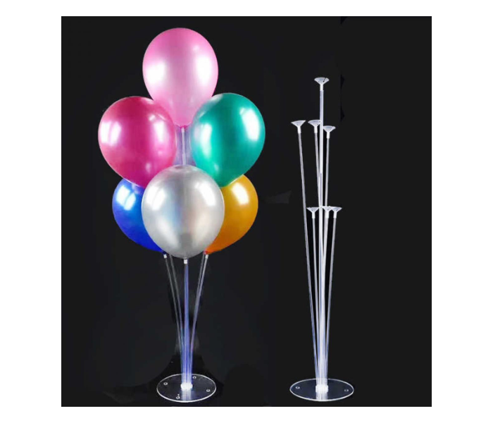 Clear Balloon Centerpiece 7 Pieces Reusable Stand Table and Desktop Holder  - Zoom Image 2