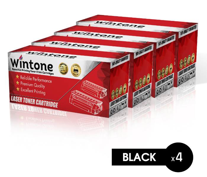 Wintone Pack of 4 X3130 3120 3115 3121 3116 Pe1114e Pe16 Laser Toner Cartridge is Compatible for Xerox WC - Black - Zoom Image