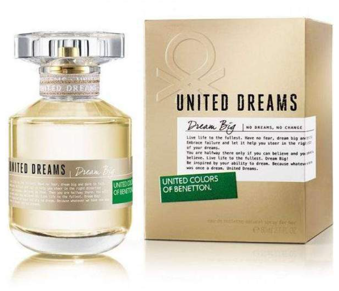 Benetton 80ml United Dreams Big Dream Special Edition Eau de Toilette for Men - Zoom Image 1