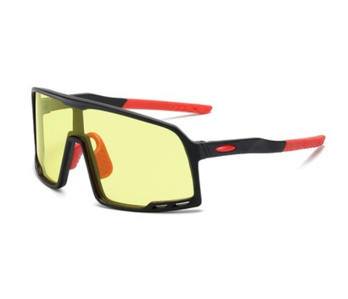 Cycling D7 Sports Sunglasses Windproof Dust Protection - Black Red Yellow - Zoom Image 1